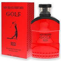 New Brand Golf Red EDT Spray for Men, 3.3 oz