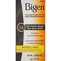 Bigen Powder Hair Color 56 Rich Medium Brown 021Oz 2 Pack