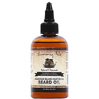 Sunny Isle Jamaican Black Castor Oil Beard Oil 4Oz Conditioning Growth Oil For Thicker Facial Hair Softens Strengthens Bear