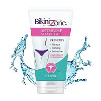 Bikini Zone Antibumps Shave Gel Clear Shave Gel For Women Helps Prevent Razor Burn Bumps Formulated For Sensitive Skin