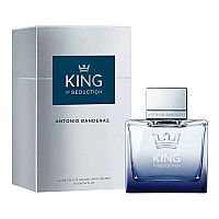 Antonio Banderas Perfumes - King Of Seduction - Eau De Toilette For Men - Long Lasting - Masculine, Intense And Energetic Fragrance - Bergamot And Apple Notes - Ideal For Day Wear - 34 Fl Oz