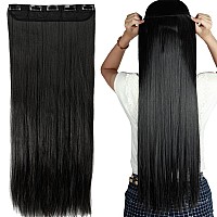 Snoilite Trendy 2426 Straight Curly 34 Full Head One Piece 5Clips Clip In Hair Extensions Long Poplar Style For Xmas Gifts