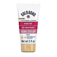 Gold Bond Diabetics' Dry Skin Relief Hand Cream, 2.4 oz., With Aloe to Moisturize & Soothe