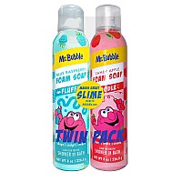 Mr. Bubble Twin Pack Foam Soap - Sculpt and Draw in the Tub; Soft, Moldable, Gentle, Scented Foam (Pack of 2, 8 fl oz Each)