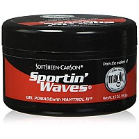 Soft Sheen Sportin Waves 35 Ounce Gel Pomadewavitrol Jar 103Ml 6 Pack