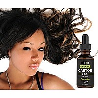 Organic Castor Oil - For Hair, Eyelashes, and Eyebrows Growth 1 oz 30ml