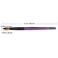 Professional Purple Wood Kolinsky Acrylic Nail Brush Size 6 8 10 12 14 16 18 20 22 Pana Pure Kolinsky Hair Size 12