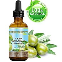 Botanical Beauty Natural Italian Squalane Moisturizer Oil for Face, Body and Hair, 4 floz (120 ml)