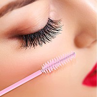 G2Plus 300Pcs Eyelash Brush Disposable Eyelash Mascara Brushes Wands Applicator Tools Makeup Brush Kits Eyelash Spoolies Eyela