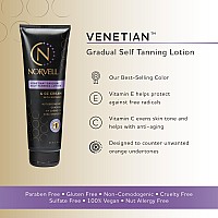 Norvell Venetian Sunless Self Tanner Gradual Color Extender Moisturizing Lotion 85 Floz Self Tanning Cream With Violet And