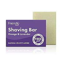 FRIENDLY SOAP Orange Lavender Shaving Bar, 95 GR