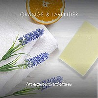 FRIENDLY SOAP Orange Lavender Shaving Bar, 95 GR