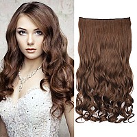 Reecho 20 1Pack 34 Full Head Curly Wave Clips In On Synthetic Hair Extensions He008 Hairpieces For Women 5 Clips 45 Oz Per P