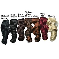 Reecho 20 1Pack 34 Full Head Curly Wave Clips In On Synthetic Hair Extensions He008 Hairpieces For Women 5 Clips 45 Oz Per P