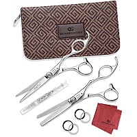 Olivia Garden SilkCut Professional Hairdressing Shear and Thinner Case (5.75 shear and 6 thinner)