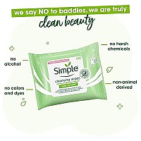 Simple Kind to Skin Cleansing Facial Wipes (25) - Pack of 6