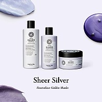 Maria Nila Sheer Silver Shampoo 118 Fl Oz Neutralizes Golden Shades Violet Pigments Gives Cool Tone 100 Vegan Sulfatepa