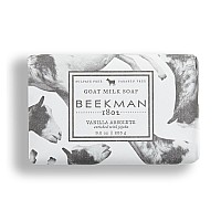 Beekman 1802 goat Milk Body Soap Bar, Vanilla Absolute - Scented - 9 oz - Nourishes, Moisturizes & Hydrates - 100% Vegetable Soap with Lactic Acid - good for Sensitive Skin - cruelty Free