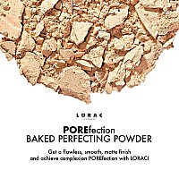 Lorac Porefection Baked Perfecting Setting Powder Medium Beige Powder Foundation Makeup Setting Powder