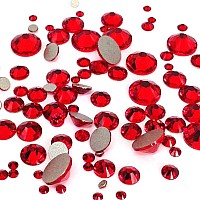 LIgHT SIAM (227) red 144 pcs Swarovski 20582088 crystal Flatbacks red rhinestones nail art mixed with Sizes ss5, ss7, ss9, ss12, ss16, ss20, ss30