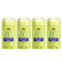 Ban Powder Fresh 24Hour Invisible Antiperspirant 26Oz Solid Deodorant Underarm Wetness Protection With Odorfighting Ingred