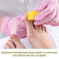 Forpro Professional Collection Ultra Gold Buffing Block 240 Grit Foursided Manicure Pedicure Nail Buffer 375 L X 1 W X