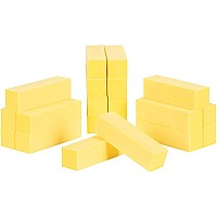 Forpro Professional Collection Ultra Gold Buffing Block 240 Grit Foursided Manicure Pedicure Nail Buffer 375 L X 1 W X