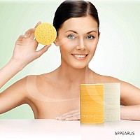 Facial Sponges Appearus Compressed Natural Cellulose Face Sponge Made In Usa Spa Sponges For Face Cleansing Massage Pore