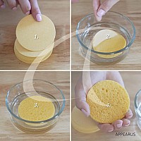 Facial Sponges Appearus Compressed Natural Cellulose Face Sponge Made In Usa Spa Sponges For Face Cleansing Massage Pore