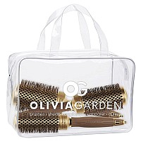 Olivia Garden Nanothermic Ceramic Ion Round Thermal Hair Brush Nt34 Nt44 Nt54 3Piece Deal