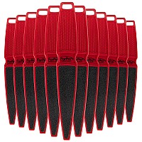 Forpro Professional Collection Pedicure Paddle Foot File Doublesided For Heels Disposable Sanitizable 80180 Grit Red Pa