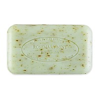 Pre de Provence Artisanal Soap Bar, Natural French Skincare, Enriched with Organic Shea Butter, Quad Milled for Rich, Smooth & Moisturizing Lather, Rosemary Mint, 5.3 Ounce