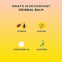 Dr.PAWPAW Original Balm, Multi-Purpose Natural No Fragrance Balm for Hydrating Lips, Skin, Hair, Cuticles, Nails & Beauty Finishing (25 ml)