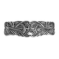 Large Art Nouveau Swirl Hair Clip Hand Cast Metal Barrette Made In The Usa With An 80Mm Clip By Oberon Design 1 Piece