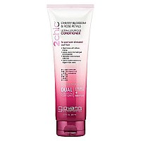 GIOVANNI 2chic Ultra Luxurious Conditioner, 8.5 oz. Cherry Blossom & Rose Petals, Enriched with Aloe Vera & Pro-Vitamin B5, Calms and Smooths Curly & Wavy Hair, Moisturizing Formula