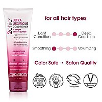 GIOVANNI 2chic Ultra Luxurious Conditioner, 8.5 oz. Cherry Blossom & Rose Petals, Enriched with Aloe Vera & Pro-Vitamin B5, Calms and Smooths Curly & Wavy Hair, Moisturizing Formula