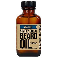 Simply Great Beard Oil Swagger Scented Beard Oil Beard Conditioner 3 Oz Easy Applicator Natural Vegan And Cruelty Free C