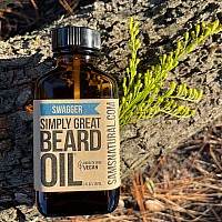 Simply Great Beard Oil Swagger Scented Beard Oil Beard Conditioner 3 Oz Easy Applicator Natural Vegan And Cruelty Free C