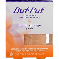 Buf-Puf Gentle Facial Sponge Face Scrubber for Dry Skin 1 Count (Pack of 3)