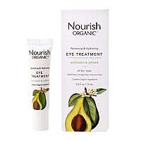 Nourish Organic Eye Treatment cream - Renewing And cooling - Avocado And Argan Oil - 5 Oz(D0102H5KFMX)