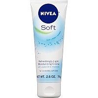 Nivea Soft Moisturizing Crme Allinone Cream For Body Face And Hands Travel Size 26 Oz Tube