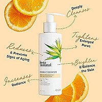 Vitamin C Cleanser - Anti Aging Face Wash & Exfoliating Facial Cleansing Gel Reduces Wrinkles, Dark Spots, Blemishes & Breakouts For Clear Skin With Natural Aloe Vera, Coconut Water & Green Tea