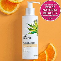 Vitamin C Cleanser - Anti Aging Face Wash & Exfoliating Facial Cleansing Gel Reduces Wrinkles, Dark Spots, Blemishes & Breakouts For Clear Skin With Natural Aloe Vera, Coconut Water & Green Tea