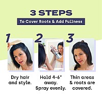 Toppik Colored Hair Thickener, 5.1 OZ Dark Brown Hair Spray Can for Thinning Hair, Hair Spray for Root Touch Up and Hair Thickening