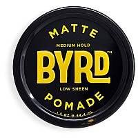 Byrd Hair Matte Pomade Mens Medium Hold Low Sheen 15 Oz