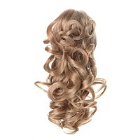 Onedor 12 Synthetic Fiber Natural Textured Curly Ponytail Clip Inon Hair Extension Hairpiece 24H613