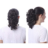 Onedor 12 Synthetic Fiber Natural Textured Curly Ponytail Clip Inon Hair Extension Hairpiece 24H613