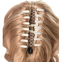 Onedor 12 Synthetic Fiber Natural Textured Curly Ponytail Clip Inon Hair Extension Hairpiece 6 Chestnut Brown