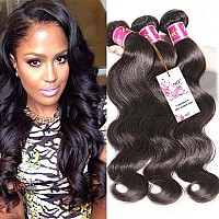 Unice Hair 20 22 24 Inches Brazilian Body Wave Human Hair Weave 3 Bundles Unprocessed Virgin Brazilian Body Wave Hair Weft Exte