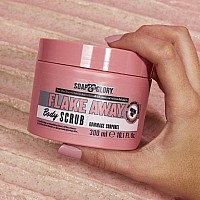 Soap & Glory Original Pink Flake Away Exfoliating Body Scrub - Smoothing & Buffing Body Scrub - Floral Scented Body Polish - Shea Butter, Sea Salt & Sweet Almond Oil Sugar Body Scrub (300ml)